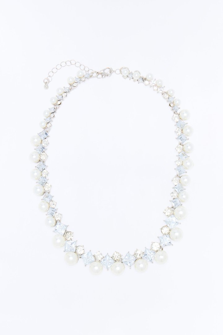 Lucky Catch Pearl Choker - Silver