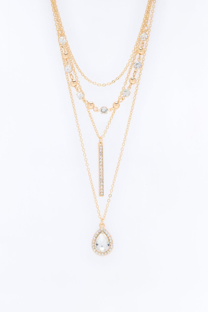 3's The Charm Layered Necklace - Gold