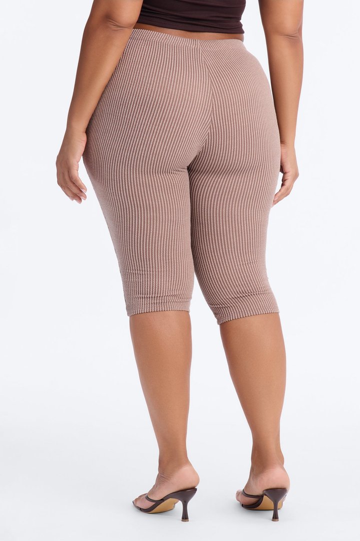 Roxie Low Rise Ribbed Capri Legging - Caffe