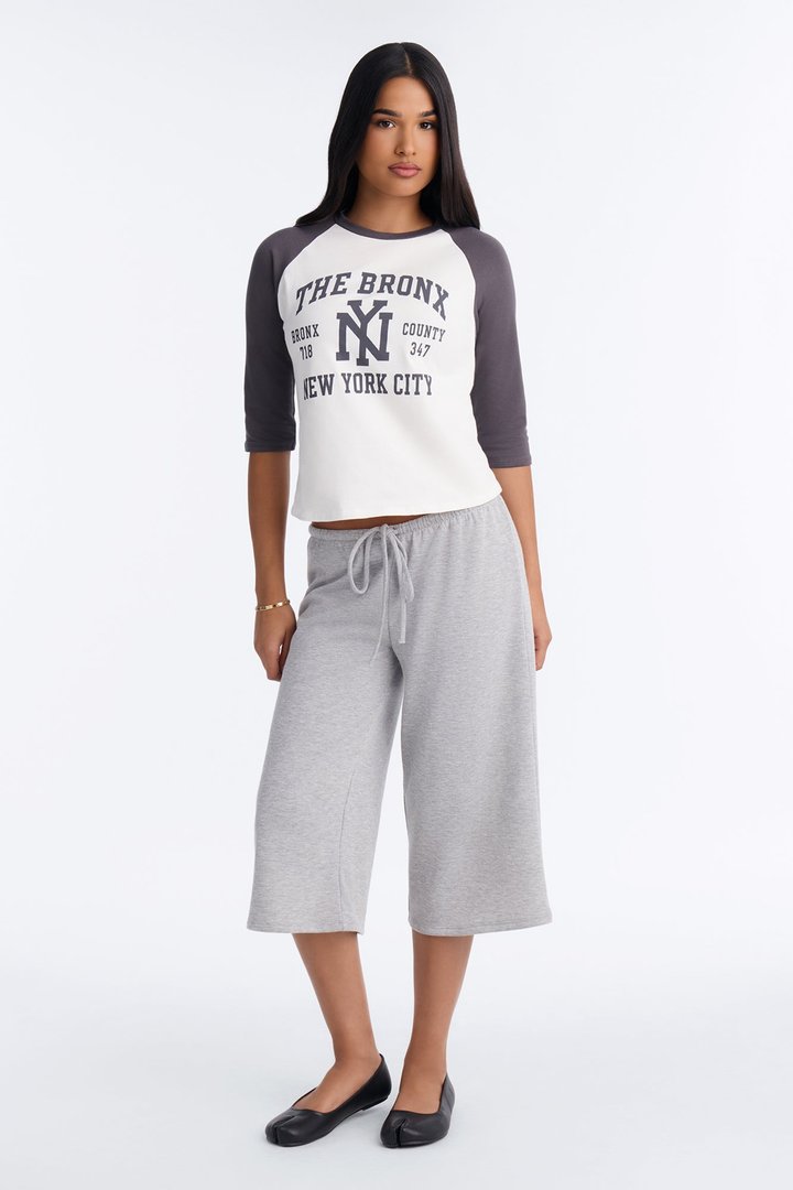 Reese French Terry Long Lounge Short - Heather Grey