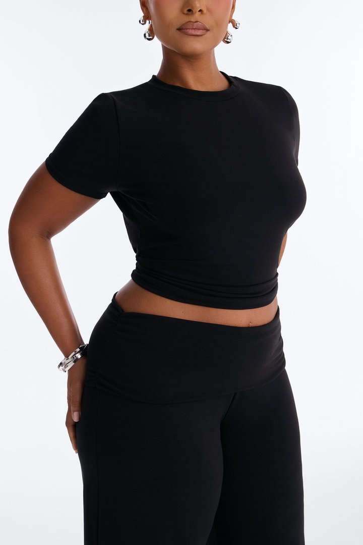 Gina Gaucho Pant Set - Black