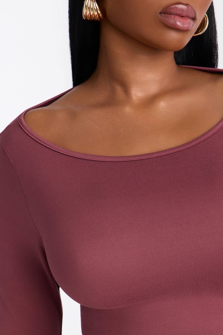 Leanne 3/4 Sleeve Pant Set - Marsala