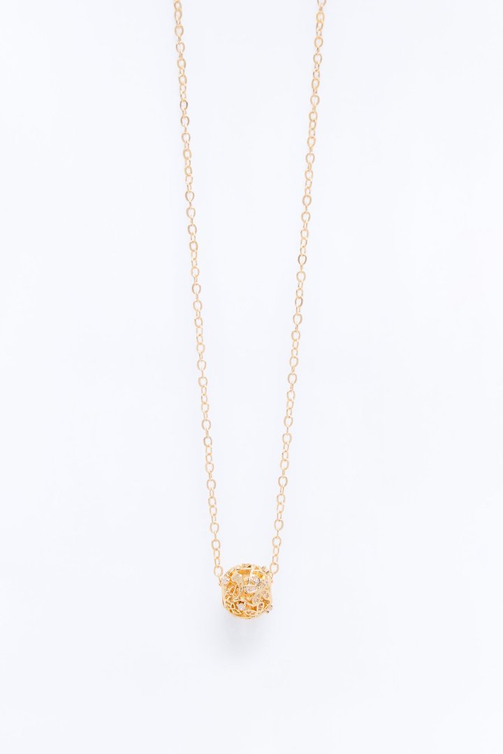 Cubic Zirconia Classic Edit Necklace - Gold