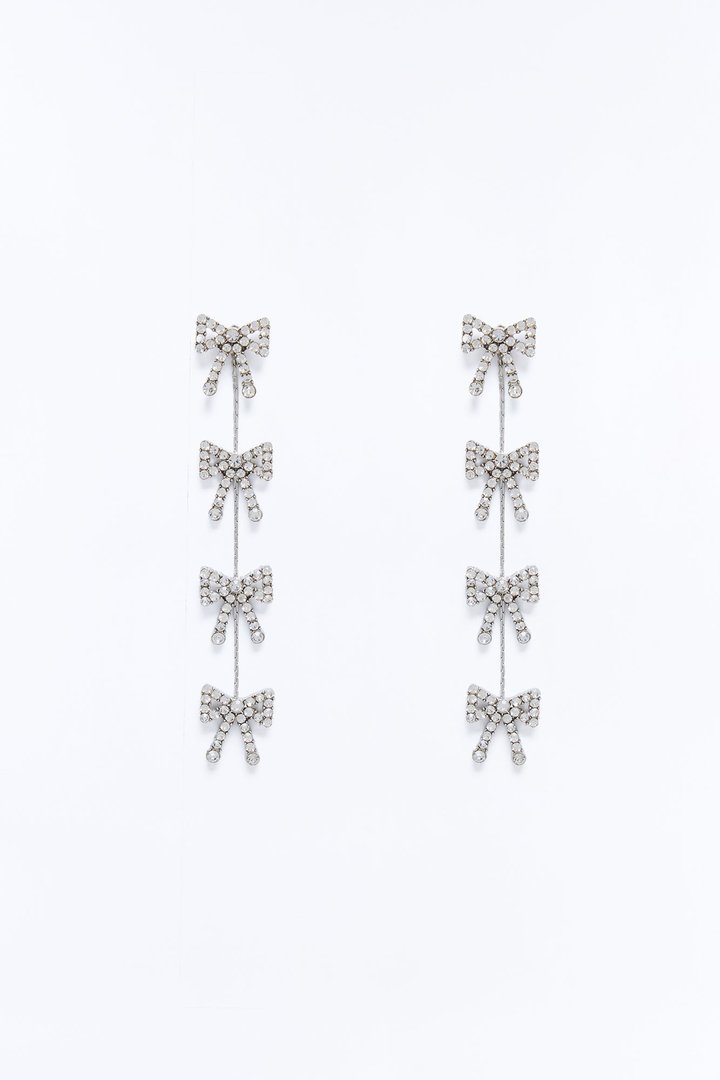 Been A Good Girl Drop Earrings - Silver
