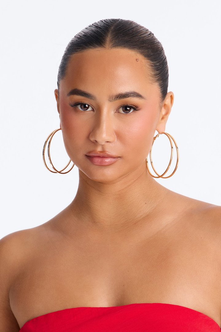 One Of Many 6 Pair Multi Earring Set - Gold