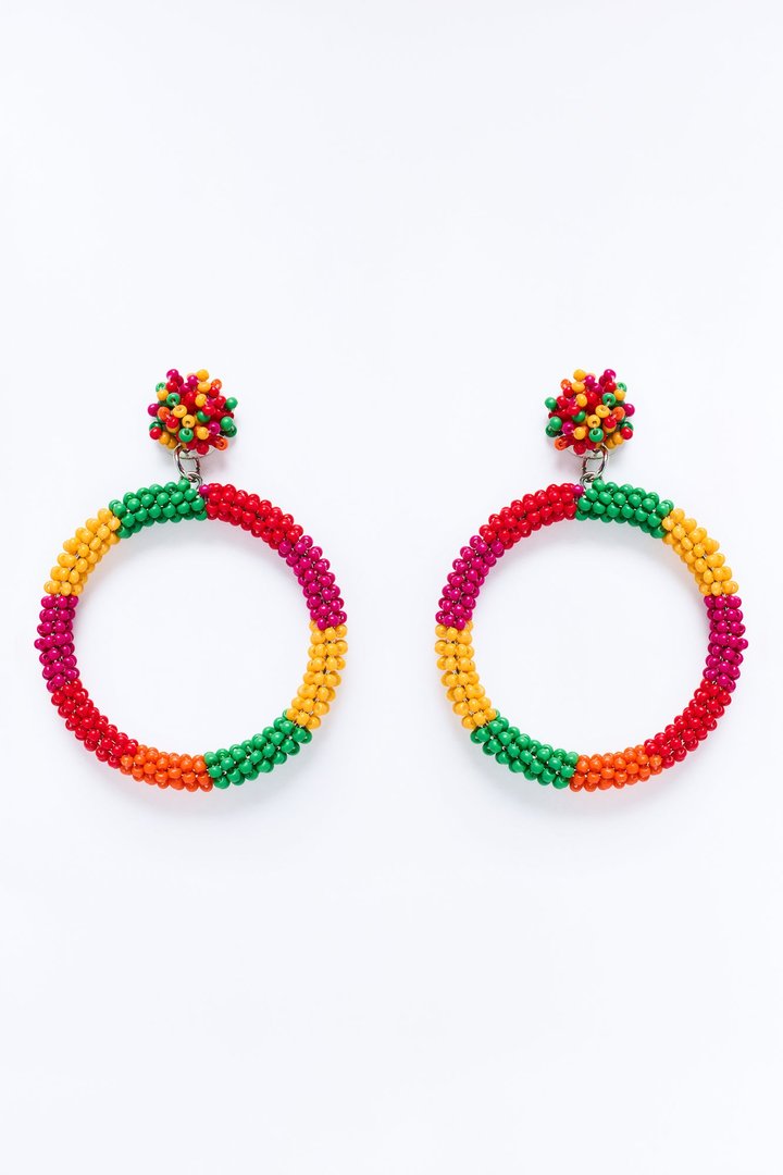 Love The Vibes Drop Earrings - Multi Color