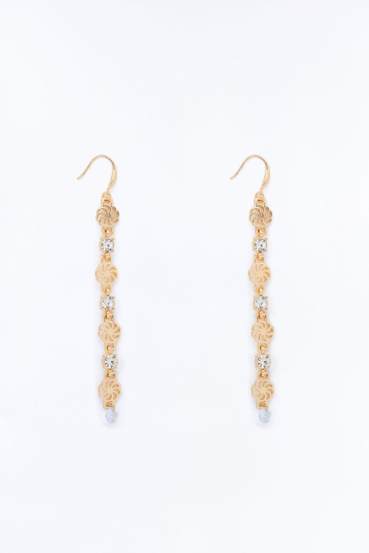 Mood Is High Linear Earrings - Gold
