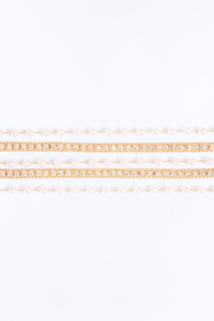 Hollywood Glam Choker - Gold