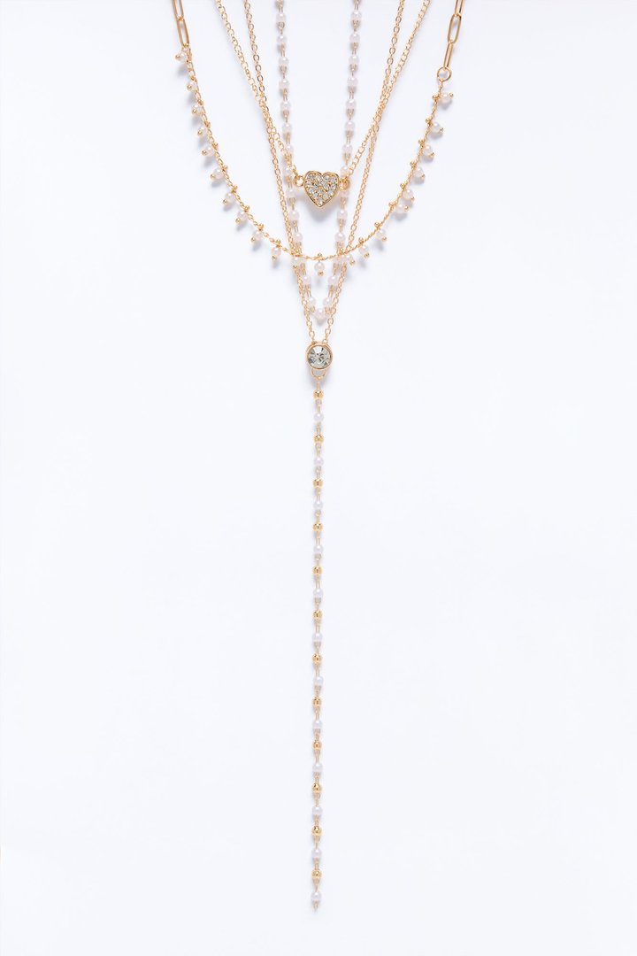 Need A Little Love Layered Necklace - Gold