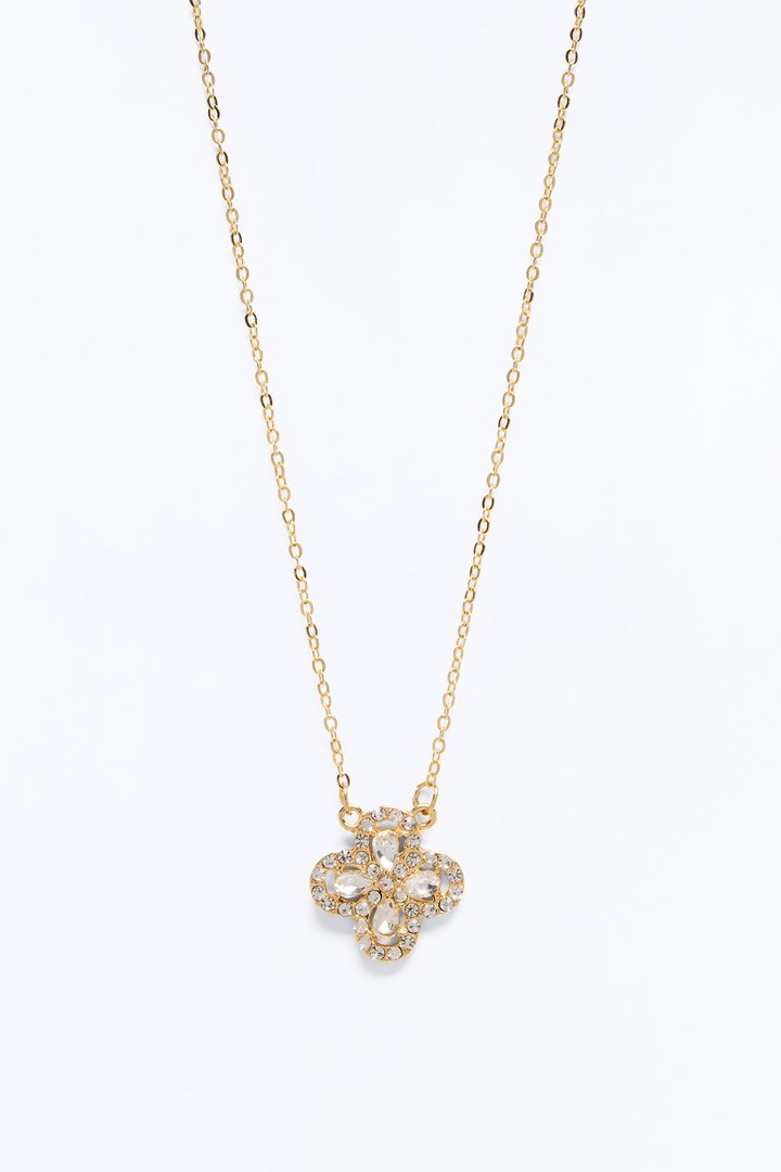 Shining Clover Necklace - Gold