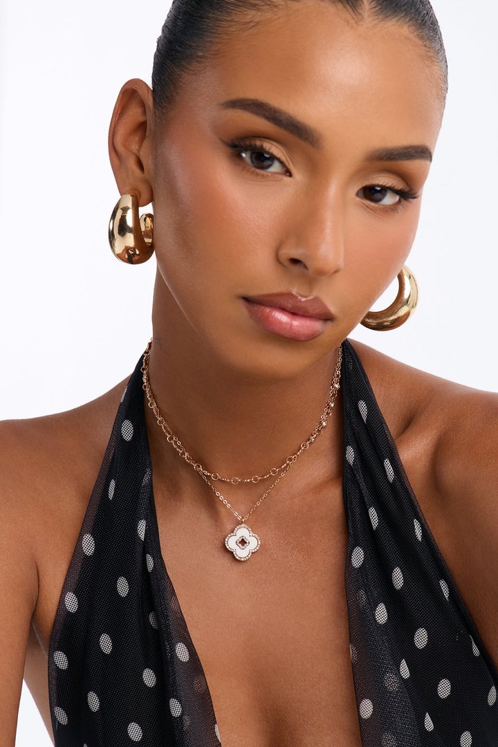 Tami Twinkle Necklace - White/Gold