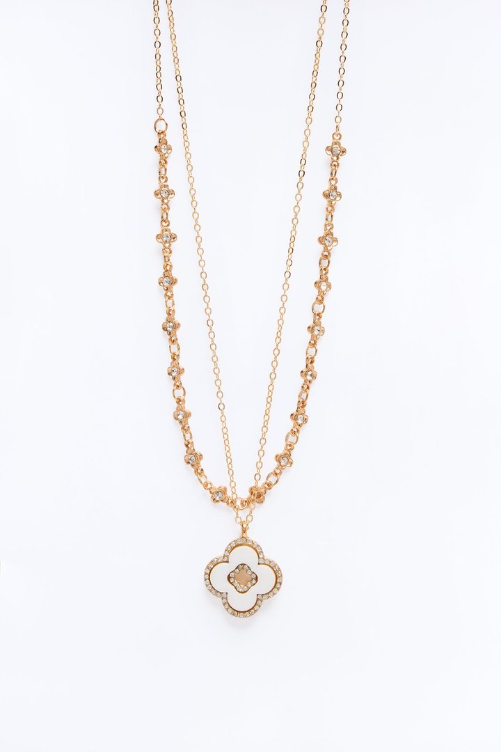 Tami Twinkle Necklace - White/Gold