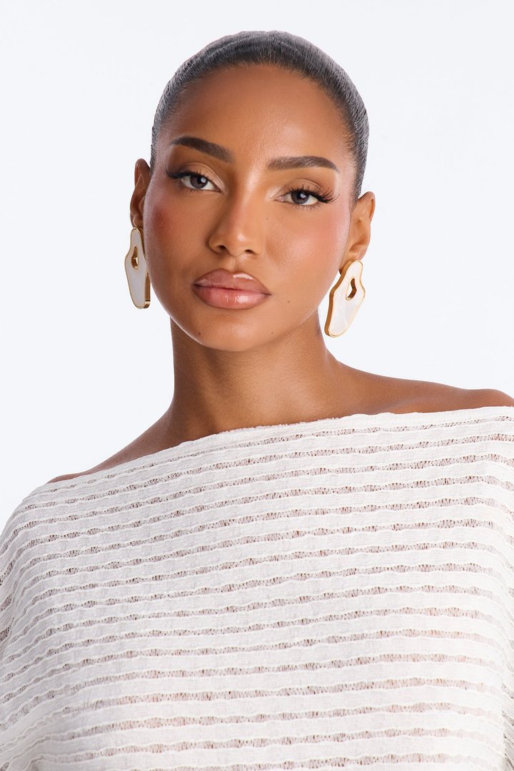 Iris Drop Earrings - Gold/combo