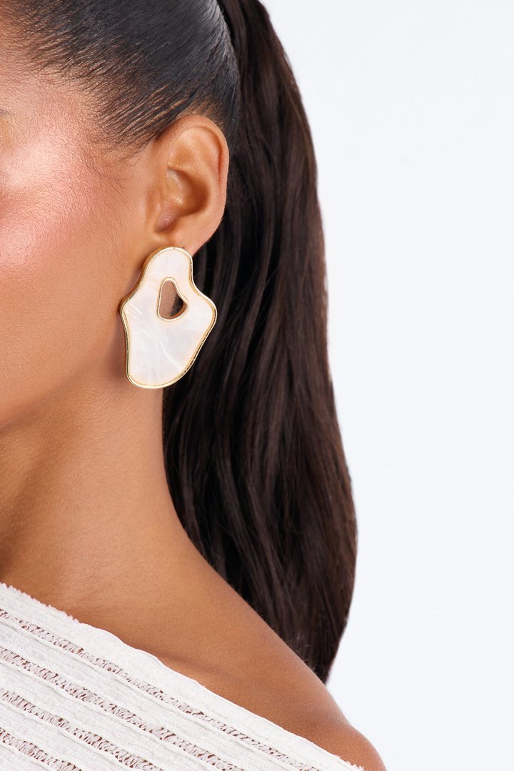 Iris Drop Earrings - Gold/combo