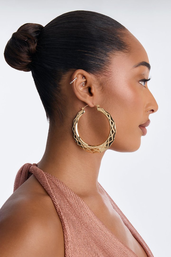 Keep It Simple Hoop Earrings - Gold