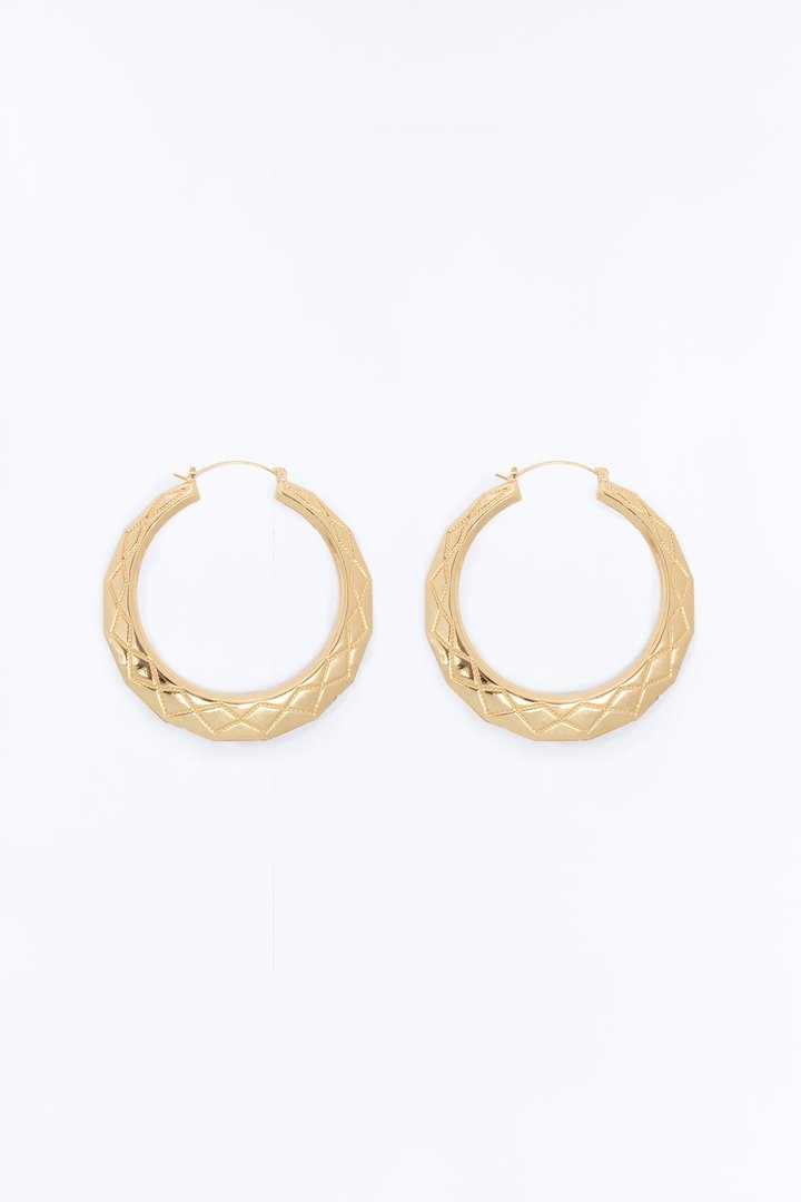 Keep It Simple Hoop Earrings - Gold