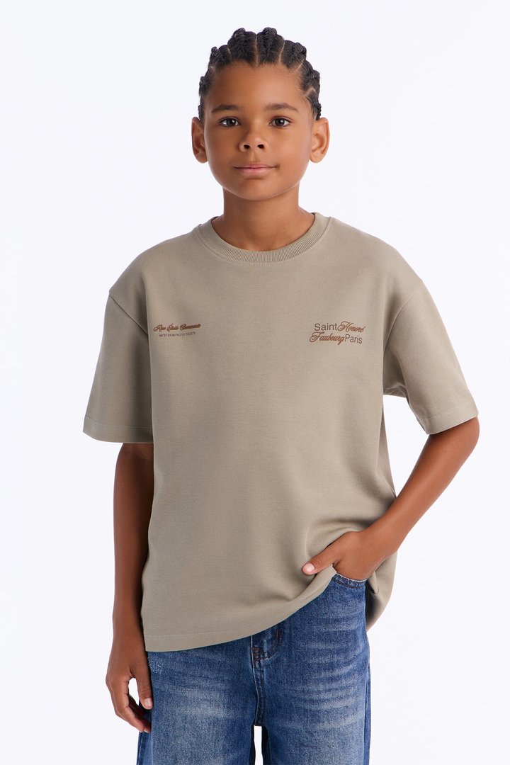Mini Saint Paris Short Sleeve Tee - Sage