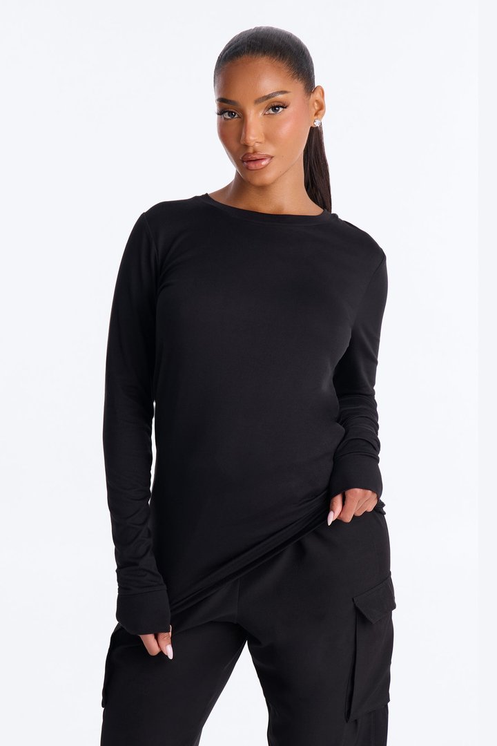 Shift Ready Under Scrub Top - Black