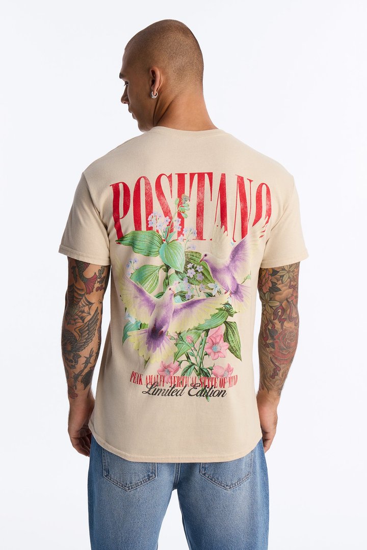 Positano Limited Edition Short Sleeve Tee - Stone