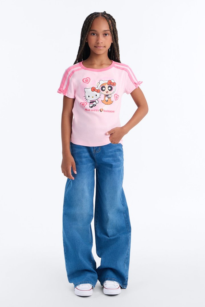 Mini Hello Kitty & Blossom Short Sleeve Jersey - Pink