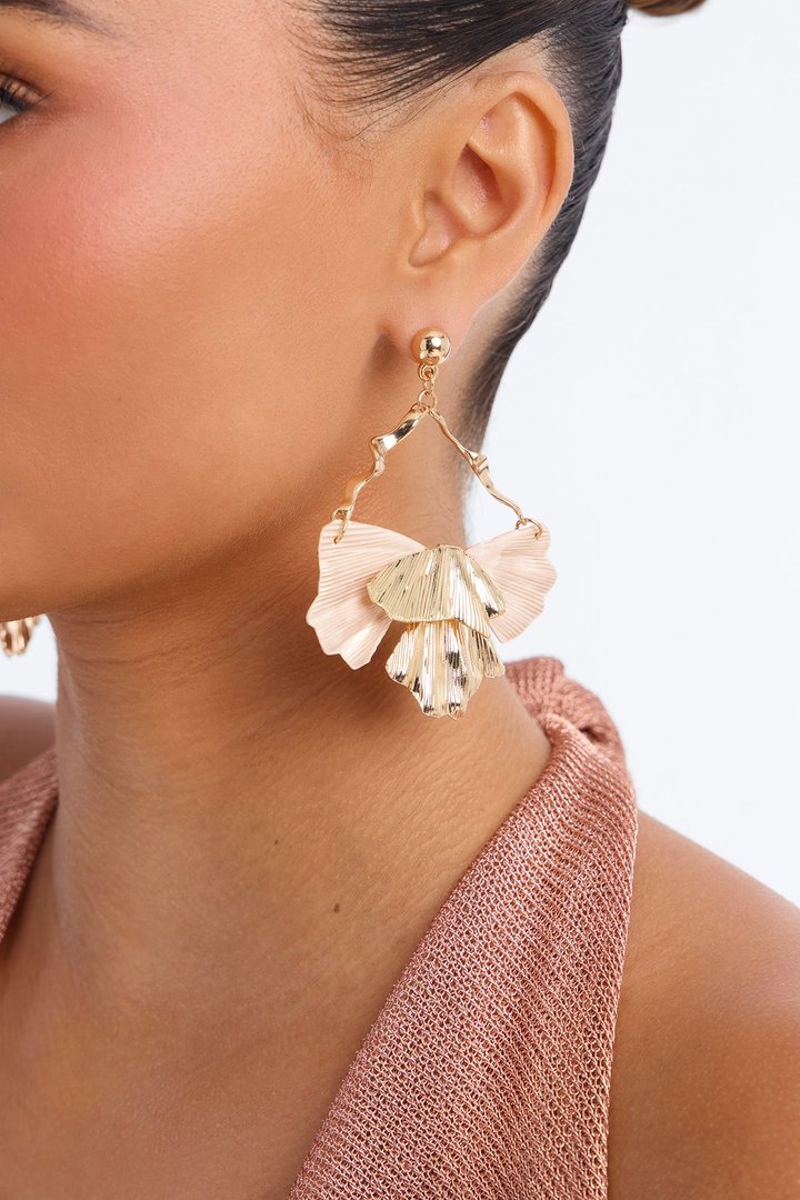 Never A Fan Girl Drop Earrings - Gold/combo