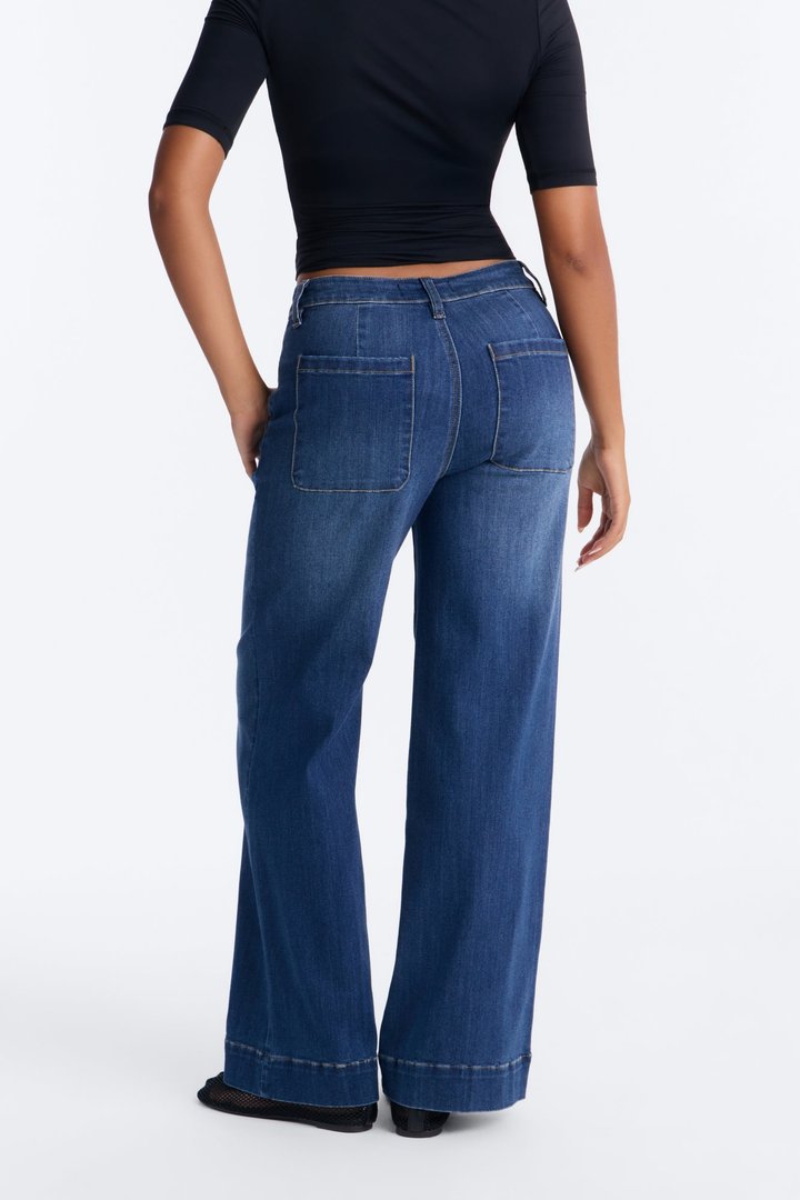 Petite Margot Stretch Trouser Jeans - Dark Wash