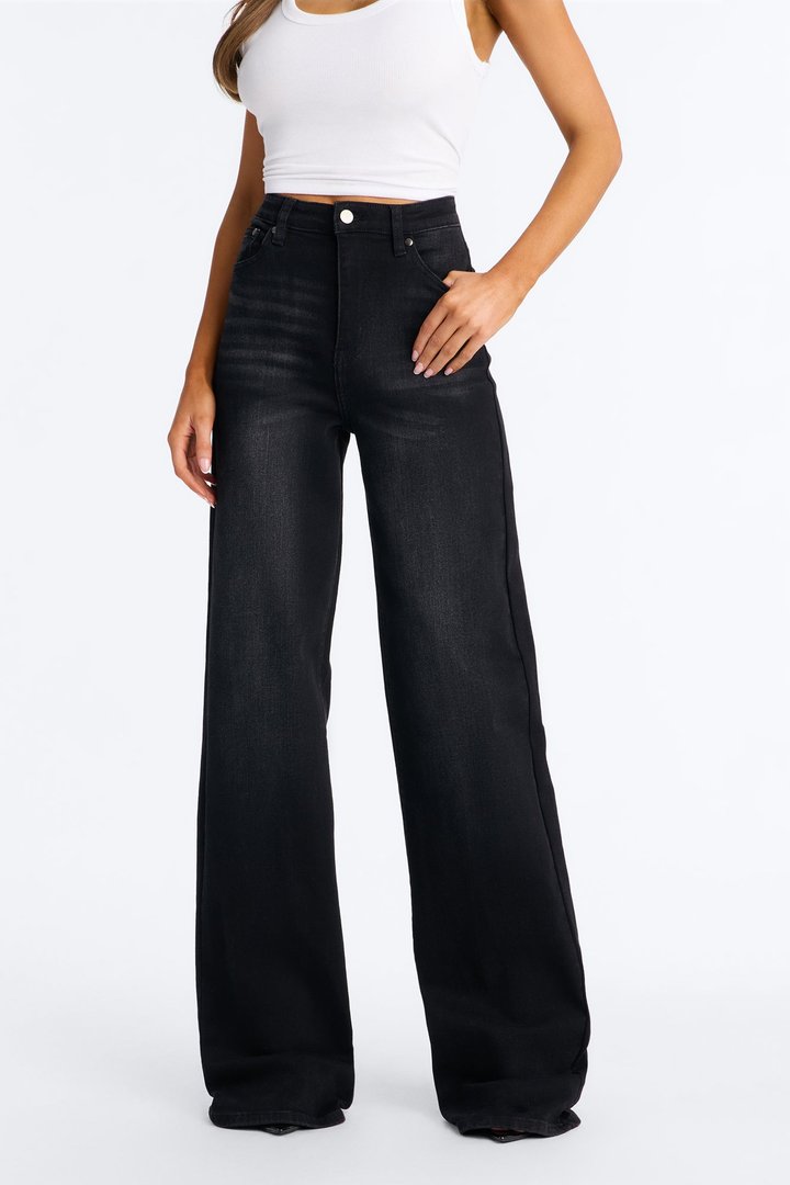 Tall Everyday Basic Straight Leg Denim Jeans - Black