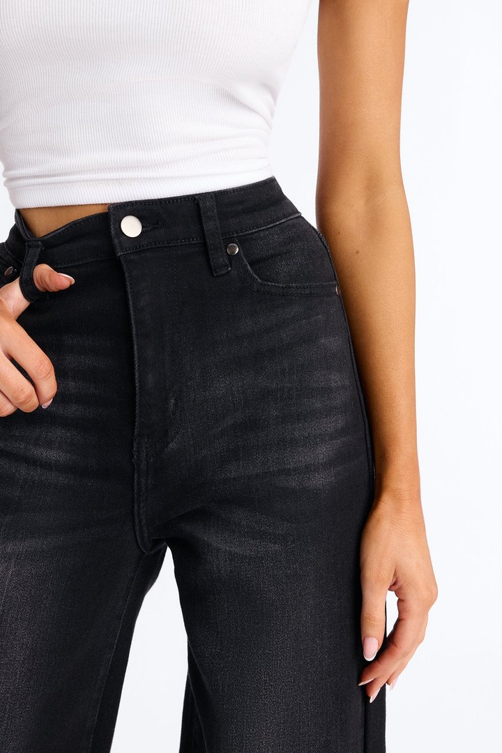 Tall Everyday Basic Straight Leg Denim Jeans - Black