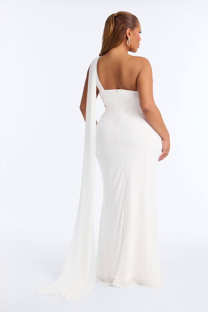 Sarah Chiffon Maxi Dress - White