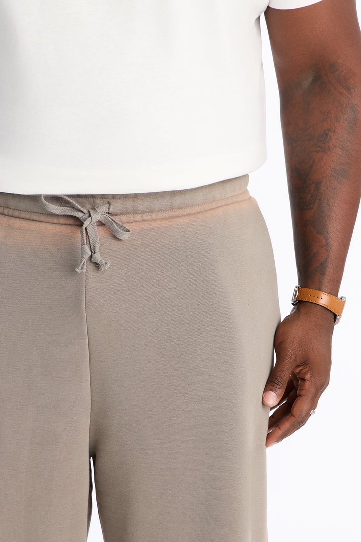 Outline Wash Straight Leg Sweatpant - Grey/combo