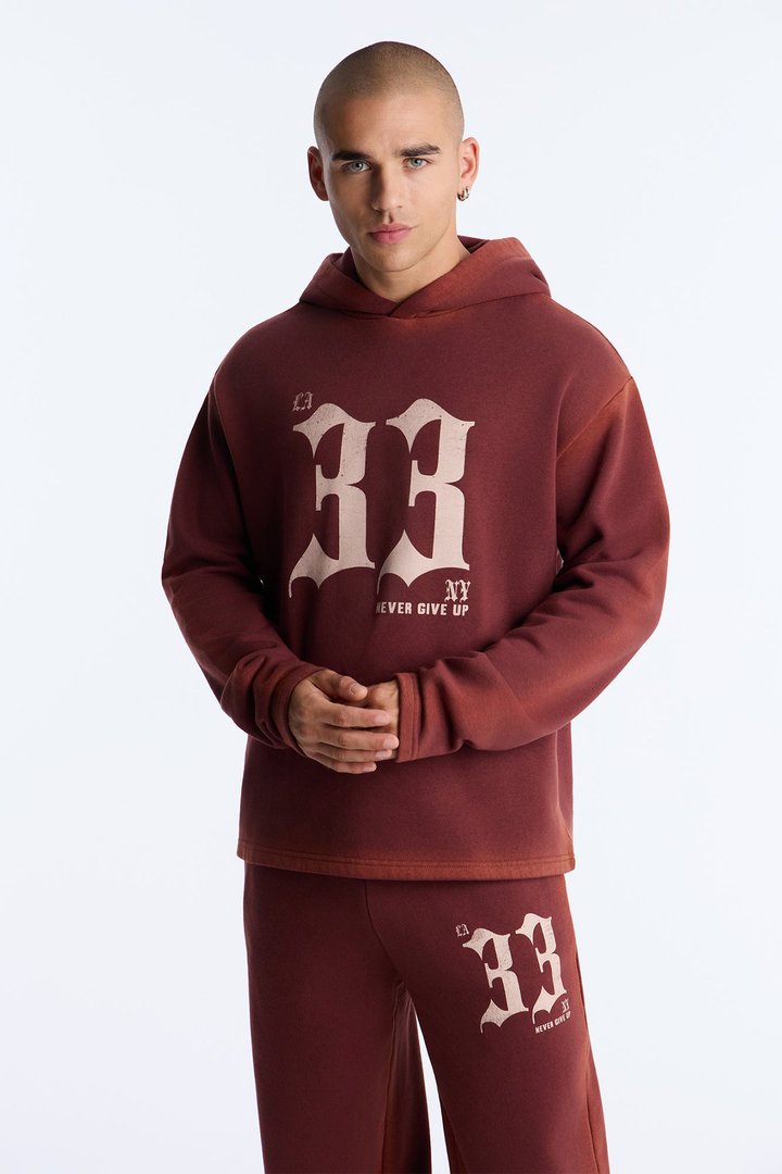 Substance 33 Hoodie - Burgundy/combo