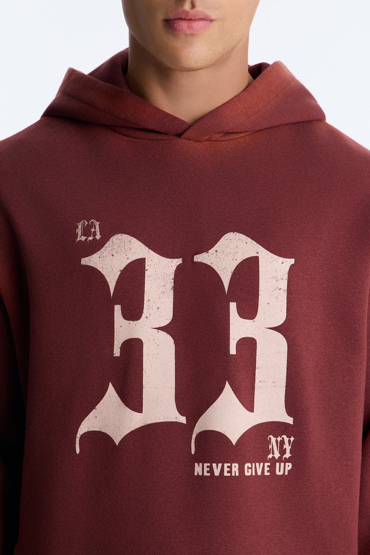 Substance 33 Hoodie - Burgundy/combo