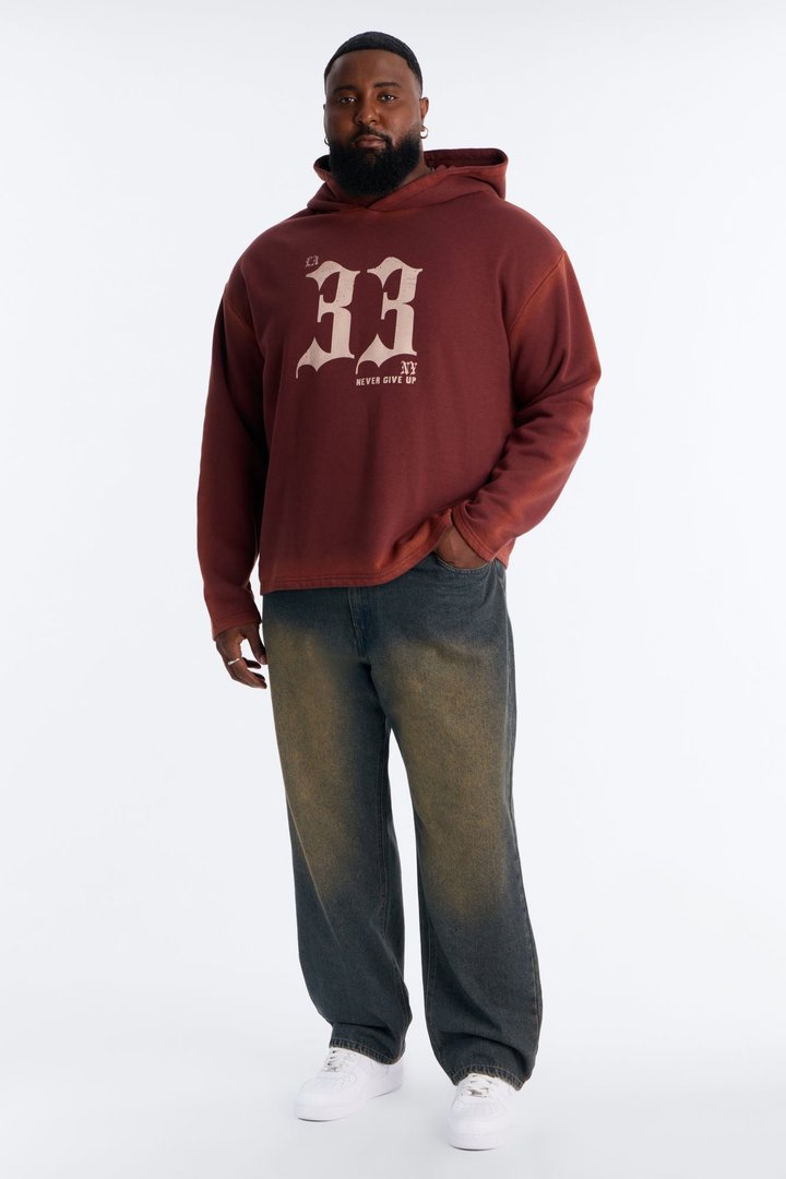 Substance 33 Hoodie - Burgundy/combo