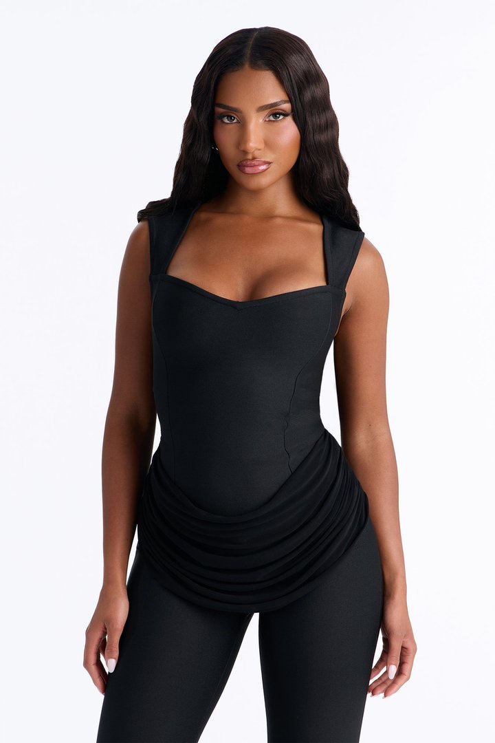 Locked In Bandage Jumpsuit - Black