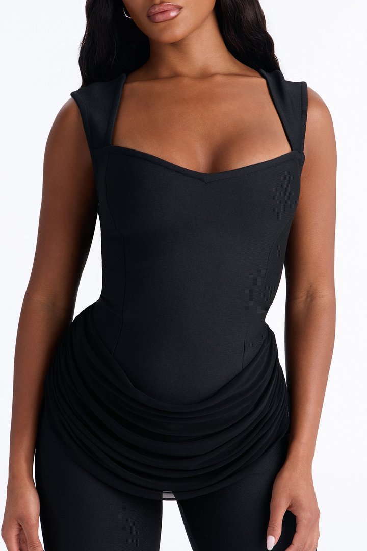 Locked In Bandage Jumpsuit - Black