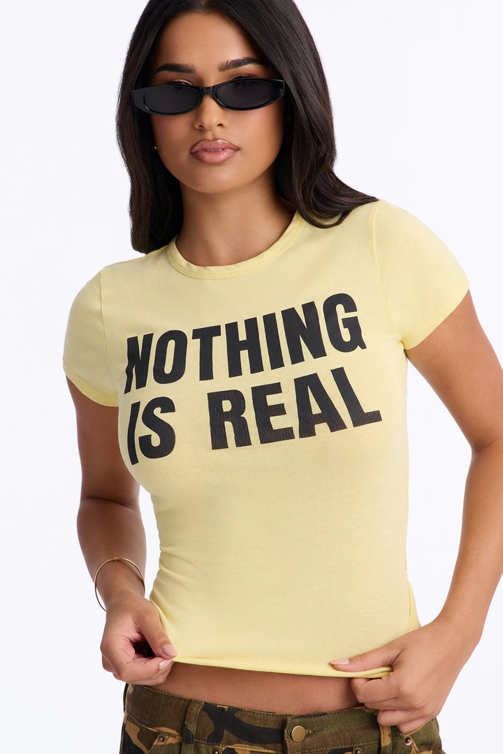 Questioning Reality Tee - Butter Yellow