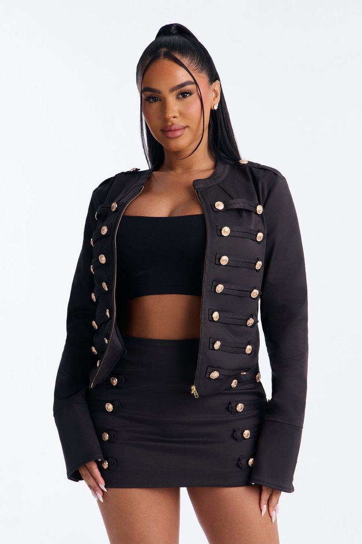 Out Of Your League Skirt Set - Black