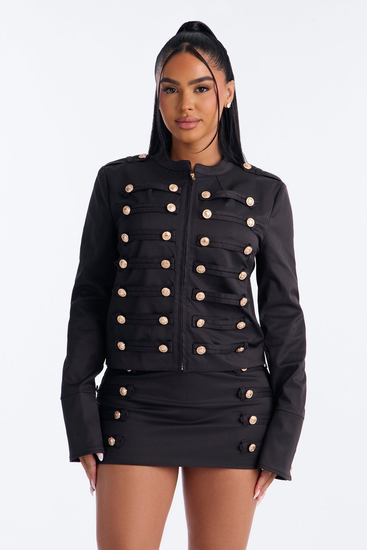 Out Of Your League Skirt Set - Black