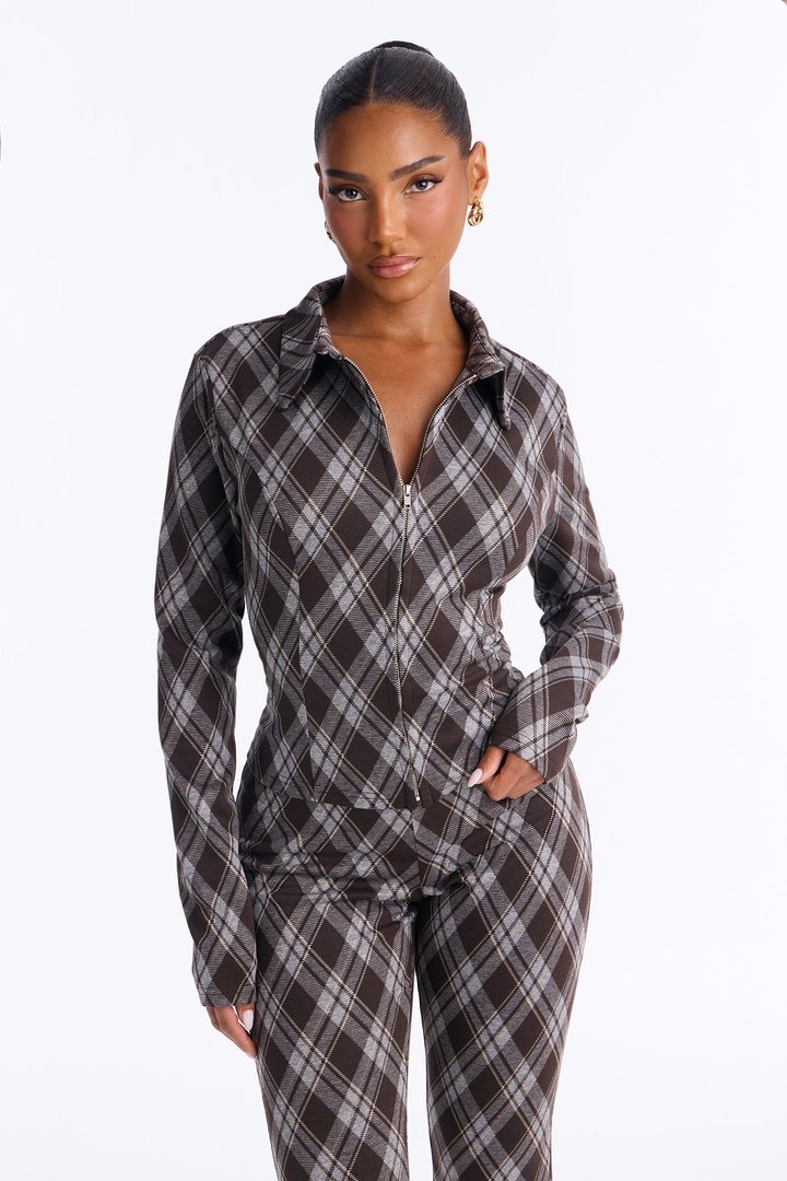 Jodie Argyle Capri Set - Brown