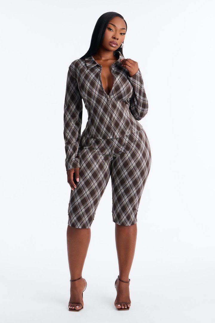 Jodie Argyle Capri Set - Brown