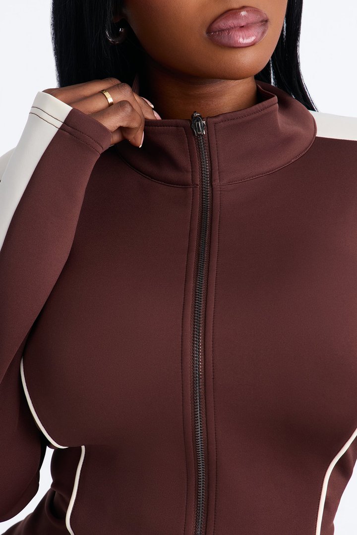 All In One Track Pant Set - Chocolate