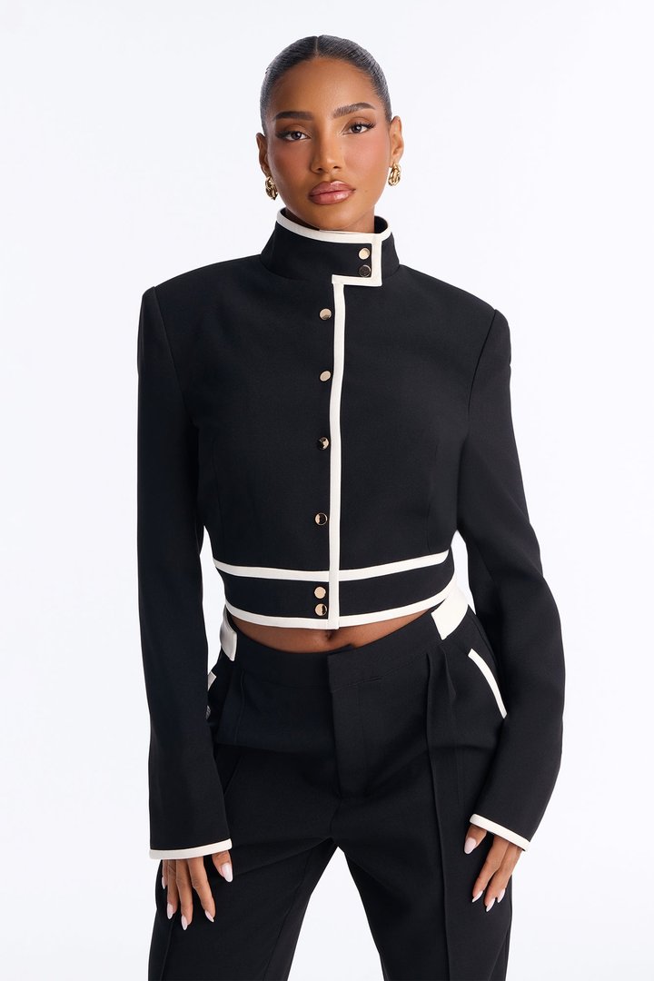 Pristine With It Straight Leg Pant Set - Black