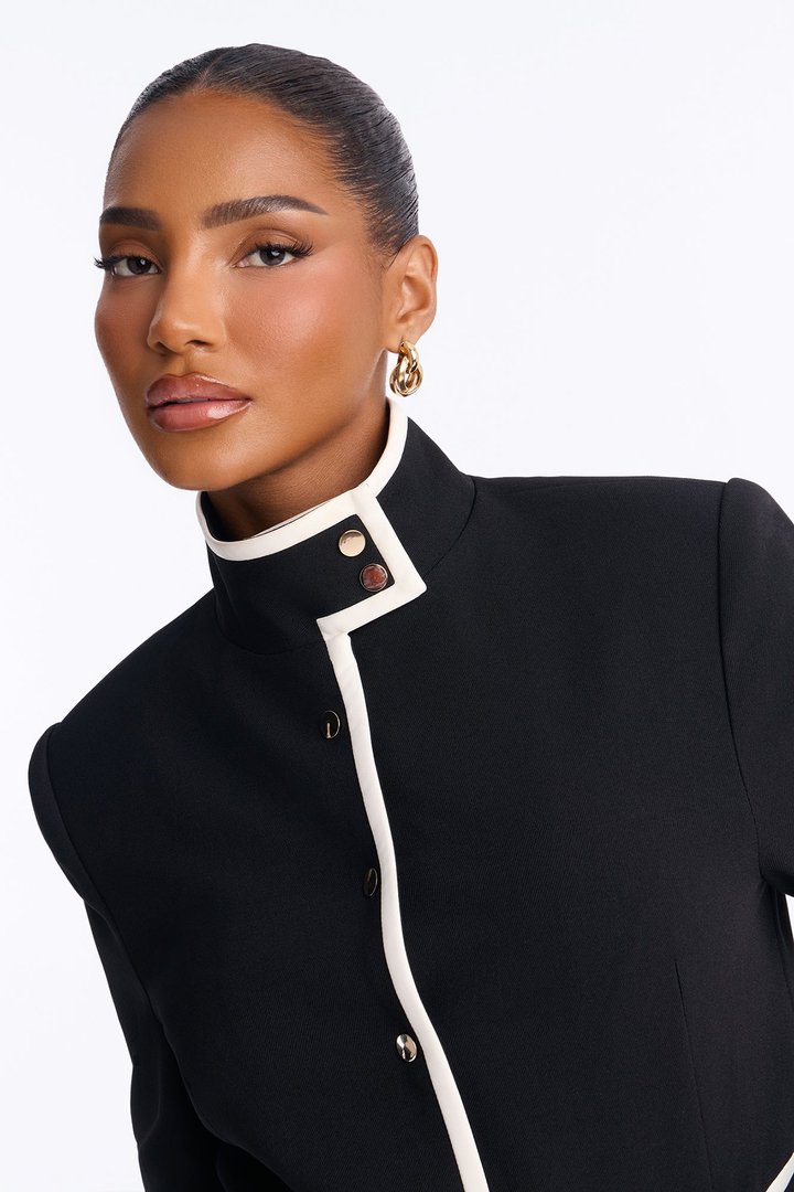Pristine With It Straight Leg Pant Set - Black