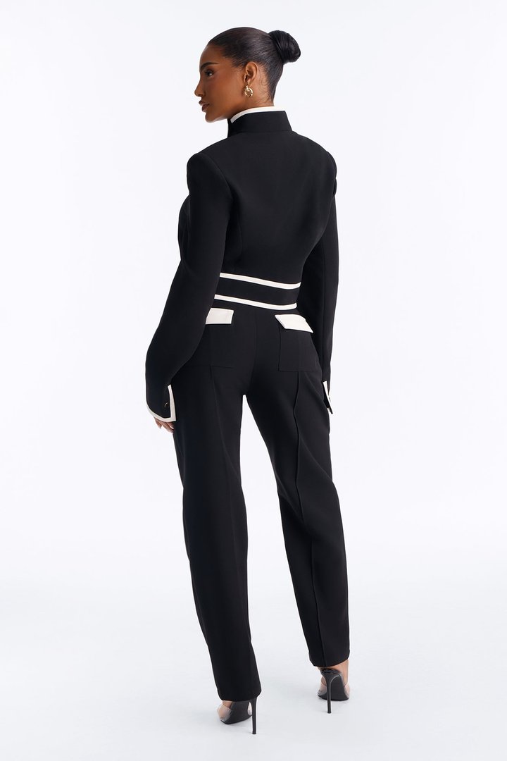 Pristine With It Straight Leg Pant Set - Black