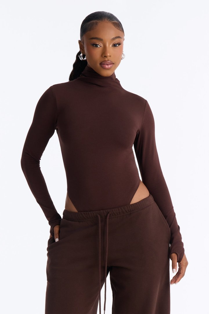 Natalie French Terry Pant Set - Chocolate