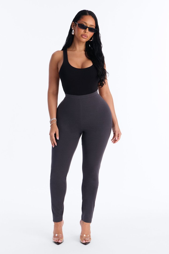 Quinn High Rise Everyday Cotton Legging 29″ - Charcoal