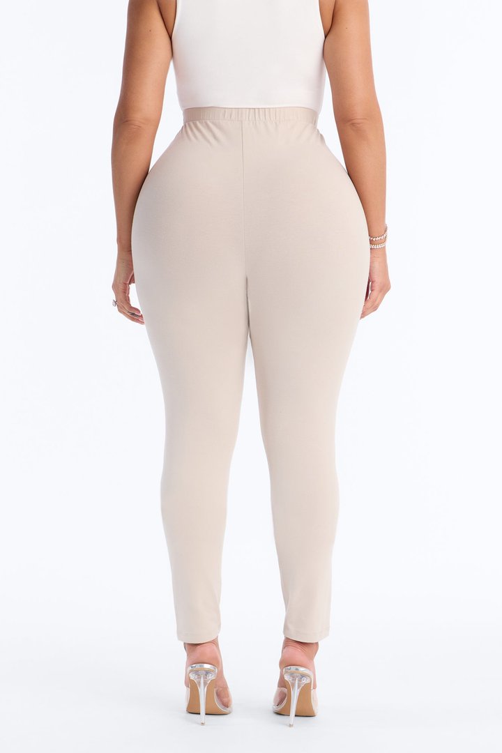 Quinn High Rise Everyday Cotton Legging 29″ - Stone