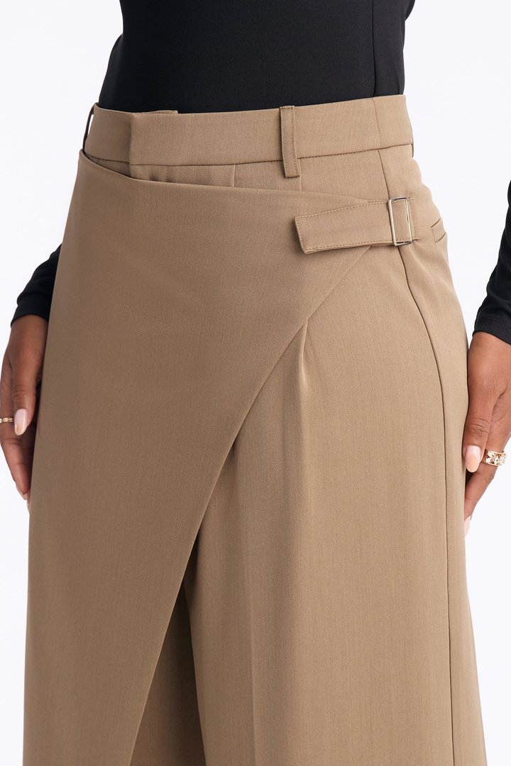Tailored Touch Wrap Front Trouser 33″ - Camel