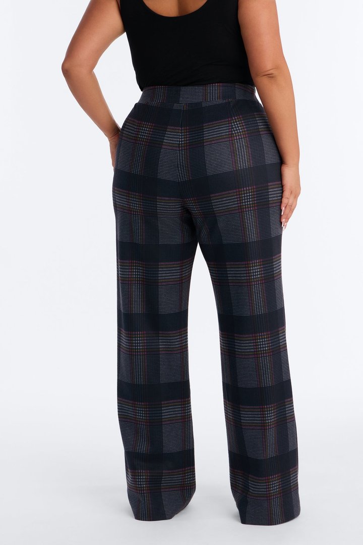 Tall Feeling Preppy Wide Leg Pant - Navy/combo