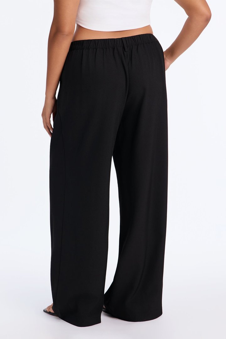 Tall Cami Wide Leg Trouser Pant - Black